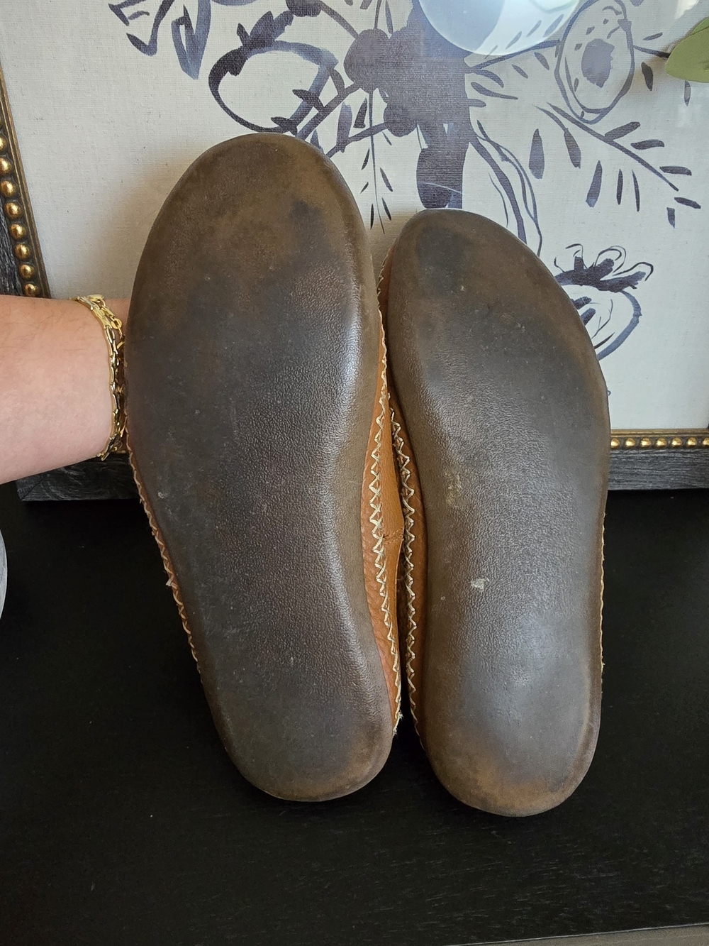 ugg slippers Women’s Tamara Mules Chestnut 9 Leather Slip On - Picture 5 of 10